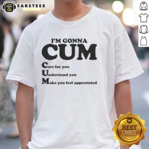Alt Text: Premium I'M Gonna Cum 2025 T-Shirt featuring bold graphic print, perfect for humorous casual wear.