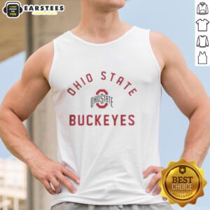 Premium Ohio State Buckeyes tank top for fans, featuring bold team logo and comfortable fit, perfect for game day.