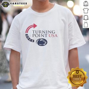 Premium Penn State Nittany Lions X Freedom Turning Point USA Charlie Kirk T-Shirt featuring vibrant team colors and logo.