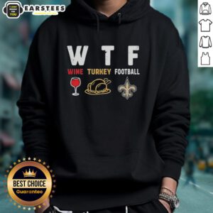 Premium wine-colored hoodie featuring New Orleans Saints logo, perfect for Thanksgiving football celebrations.