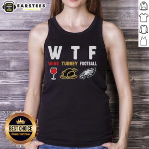 Premium Wine Turkey Philadelphia Eagle Football Thanksgiving Tank Top featuring festive design and vibrant colors.