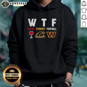 Premium wine-colored hoodie featuring Washington Commanders logo, perfect for Thanksgiving football celebrations.