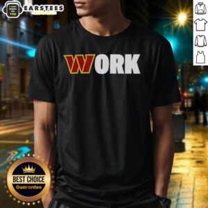 Premium Work Washington Commanders T-Shirt featuring team logo and stylish design, perfect for fans and casual wear.