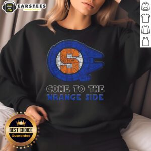 Syracuse Orange side sweatshirt featuring a stylish Star Wars design, perfect for fans and casual wear.