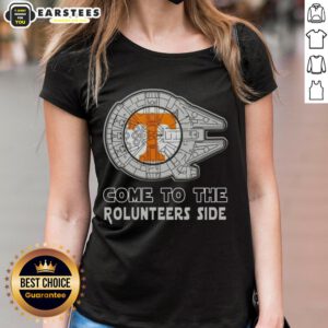 Pretty Star Wars Come to the Tennessee Volunteers side ladies tee featuring vibrant graphics and a stylish design.