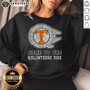 Pretty Star Wars Come to the Tennessee Volunteers side sweatshirt featuring vibrant graphics and a cozy design.