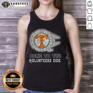 Alt Text: Pretty Star Wars Come to the Tennessee Volunteers side tank top featuring a unique design for fans.