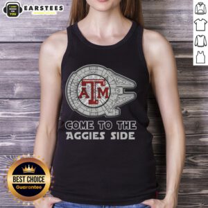 Pretty Star Wars tank top featuring Texas A&M Aggies design, perfect for fans and summer wear.