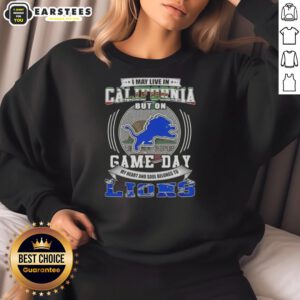 Detroit Lions football sweatshirt: Stylish design for fans living in California, perfect for game day comfort.