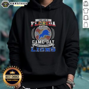 Detroit Lions football hoodie for game day, perfect for fans living in Florida, showcasing team spirit and style.