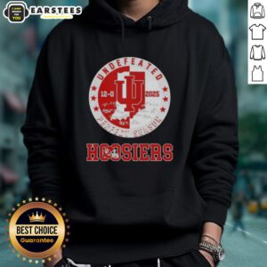Awesome 2025 Undefeated 12-0 Perfect Season Indiana Hoosiers All Signatures Hoodie in vibrant colors, showcasing team pride.