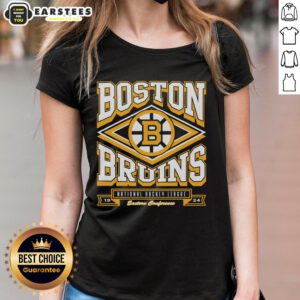 Awesome Boston Bruins Heater Ladies Tee in stylish design, perfect for female fans showcasing team spirit.