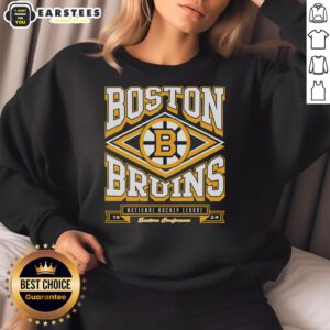 Alt Text: Cozy Awesome Boston Bruins Heater Sweatshirt featuring team logo and vibrant colors, perfect for hockey fans.