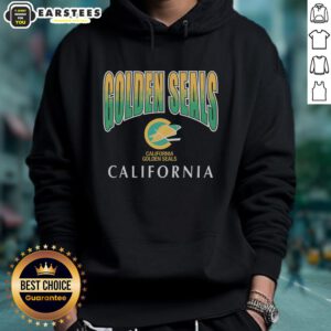 Awesome California Golden Seals Vintage Sweep Down Hoodie showcasing retro design and team spirit.