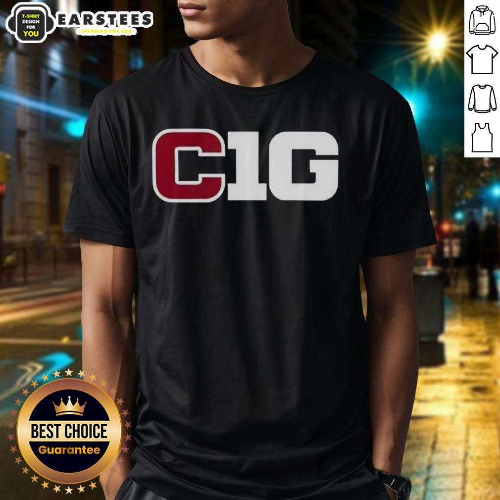Alt Text: Awesome Cig Ten logo T-shirt featuring a stylish design and vibrant colors, perfect for casual wear.