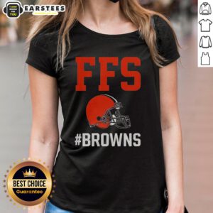Stylish Cleveland Browns FFS helmet ladies tee showcasing team spirit and comfort for female fans.