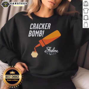 Alt Text: Awesome Cracker Bomb Skyline Sweatshirt featuring a vibrant skyline design and cozy fit for stylish comfort.
