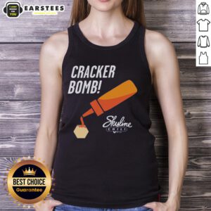 Awesome Cracker Bomb Skyline Tank Top featuring a vibrant city skyline graphic on a stylish sleeveless design.