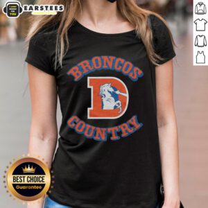 Awesome Denver Broncos Country ladies tee featuring vibrant team colors and logo, perfect for female fans.