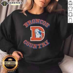 Awesome Denver Broncos Country sweatshirt featuring team colors and logo, perfect for fans and game day wear.