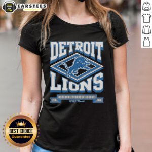 Awesome Detroit Lions Heater Ladies Tee featuring vibrant team colors and stylish design for female fans.