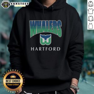 Awesome Hartford Whalers vintage sweep down hoodie with classic logo, perfect for fans and collectors.