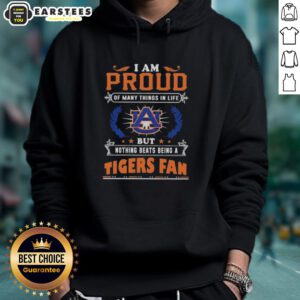 Alt Text: Auburn Tigers fan hoodie with the phrase 'I Am Proud Of Many Things In Life' displayed prominently.