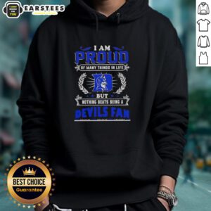 Duke Blue Devils fan hoodie with 'I Am Proud Of Many Things' design, perfect for showing team spirit and pride.