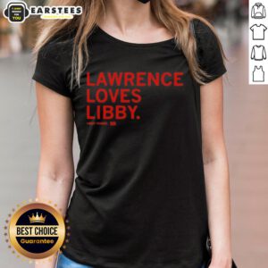 Awesome Lawrence Loves Libby Fandel Ladies Tee - stylish women's shirt featuring a fun graphic design.