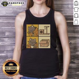 Awesome Meme Cat Tank Top featuring a playful cat design, perfect for casual wear and meme lovers.