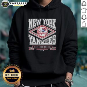Awesome New York Yankees heater hoodie in navy blue, featuring the iconic Yankees logo and cozy design for fans.