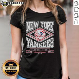 Awesome New York Yankees Heater Ladies Tee featuring stylish design for female fans of the Yankees.