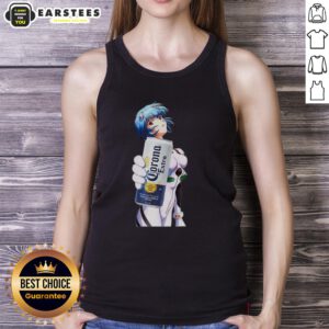 Awesome Rei Ayanami X Corona Neon Genesis Evangelion anime tank top featuring vibrant graphics and stylish design.