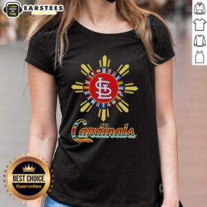 Awesome St. Louis Cardinals X Hispanic Ladies Tee featuring vibrant colors and stylish design for fans.