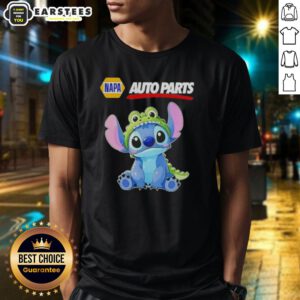 Awesome Stitch Cosplay Crocodile X Napa Auto Parts T-Shirt featuring vibrant colors and unique design for cosplay enthusiasts.
