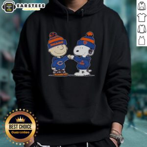Cute Chicago Bears Snoopy and Charlie Brown Best Friends hoodie design featuring vibrant colors and playful graphics.