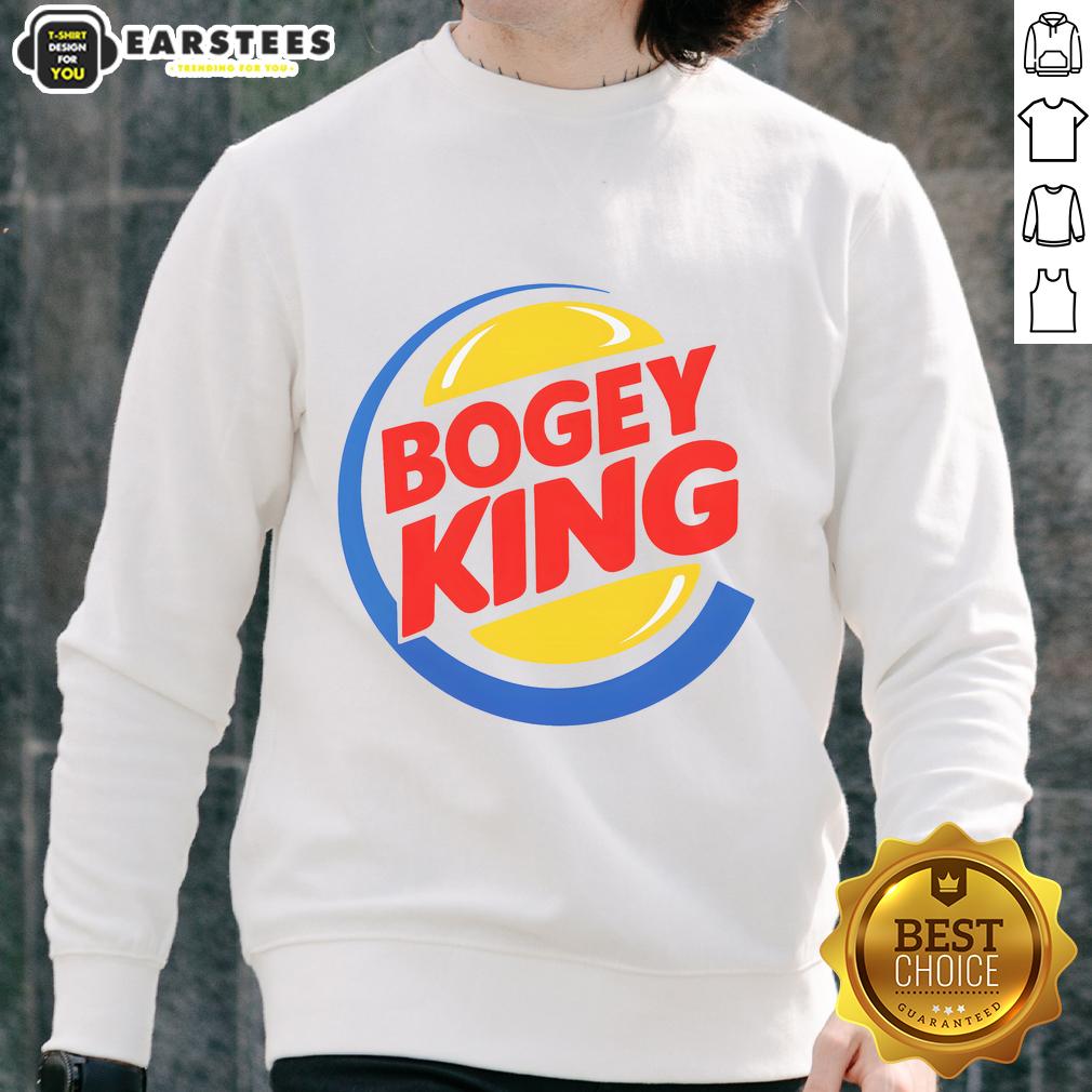 Good Bogey King Burger King logo sweatshirt featuring a stylish design for fans of fast food and casual wear.