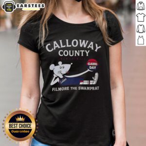 Good Calloway County Basketball Fillmore Swamprat Ladies Tee showcasing team spirit and vibrant design for fans.