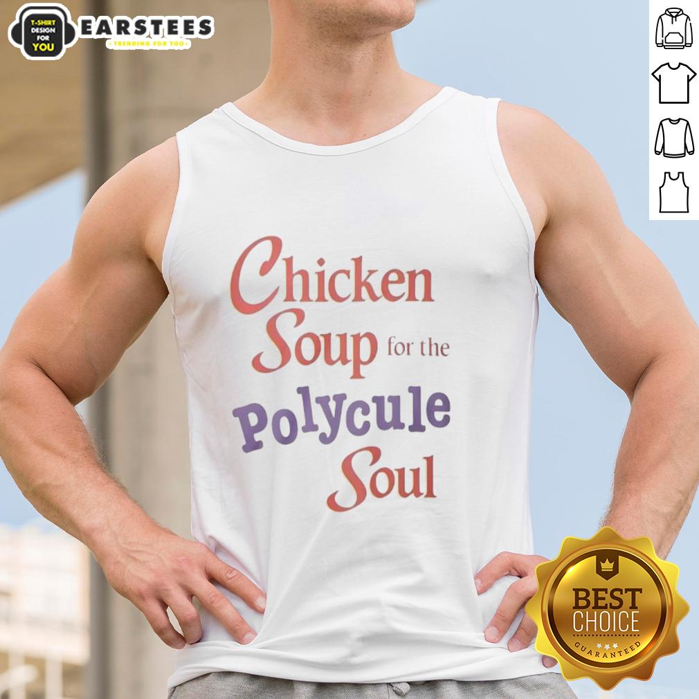 Good Chicken Soup for the Polycule Soul tank top featuring a playful design, perfect for polyamorous pride and comfort.