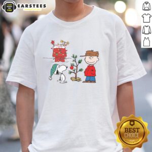 Good Classic Christmas A Very Charlie Brown Tree T-Shirt featuring a whimsical design of a Charlie Brown Christmas tree.