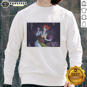 Alt Text: Cozy Good Dunmer Dark Elf sweatshirt featuring unique fantasy design, perfect for fans of Elder Scrolls and gaming culture.