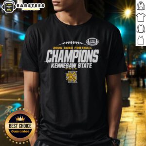 Alt Text: Good Kennesaw State Owls C-USA Champs 2025 Football locker room t-shirt showcasing team pride and championship spirit.