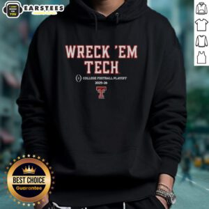 Good Texas Tech Red Raiders Football 2025 CFB Playoff Slogan Hoodie featuring bold team colors and spirited design.