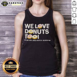 Good We Love Donuts Too Jay Dee aka J Dilla RIP tank top featuring a vibrant design celebrating the iconic musician.