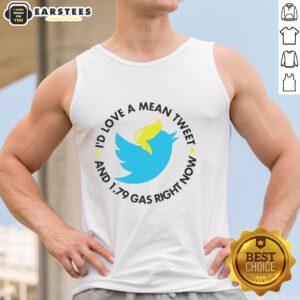 Trendy tank top featuring 'Hot Twitter ID Love a Mean Tweet' with a fun design, perfect for casual wear.