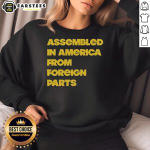 Nice Assembled in America from Foreign Parts sweatshirt featuring a bold graphic design and comfortable fit.
