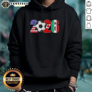 Official 2026 International Soccer Tournament Flags Hoodie showcasing vibrant tournament flags and stylish design.