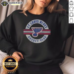 Vintage St. Louis Blues sweatshirt featuring original design, perfect for fans and collectors of NHL apparel.