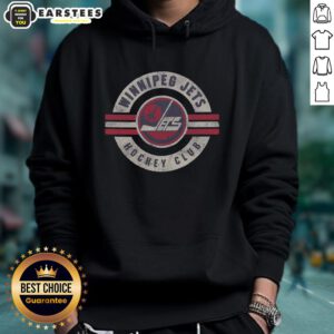 Alt Text: Original Winnipeg Jets vintage surround hoodie in blue with logo, perfect for fans and retro sports apparel lovers.
