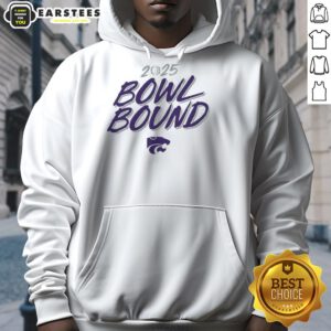 Alt Text: Premium Kansas State Wildcats 2025 Bowl Bound Hoodie in purple, showcasing team logo and stylish design for fans.